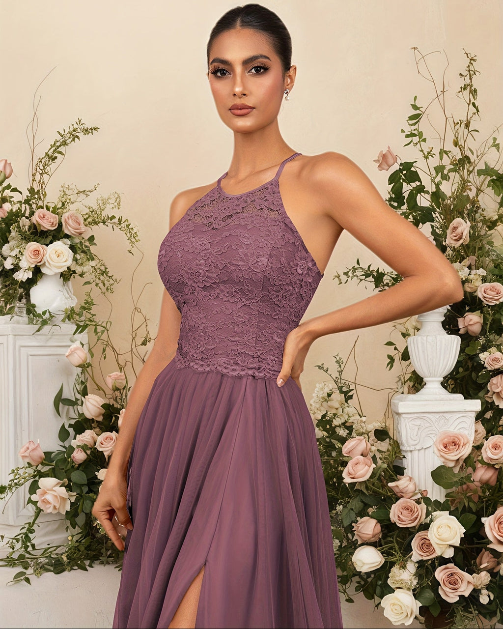 Elegant Lace Maxi Dress