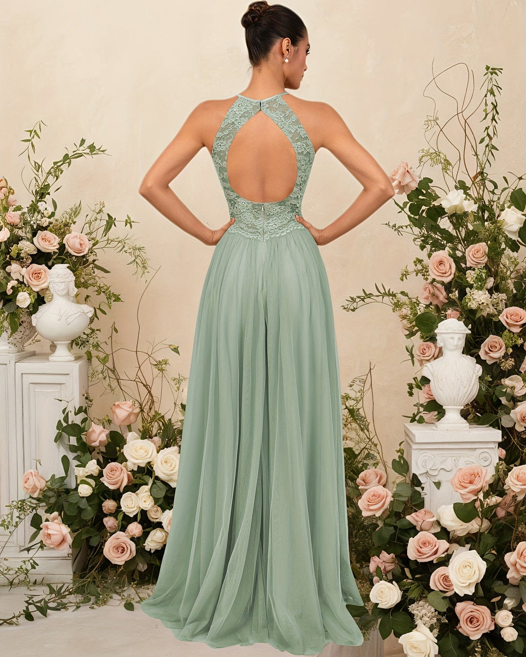 Elegant Lace Maxi Dress