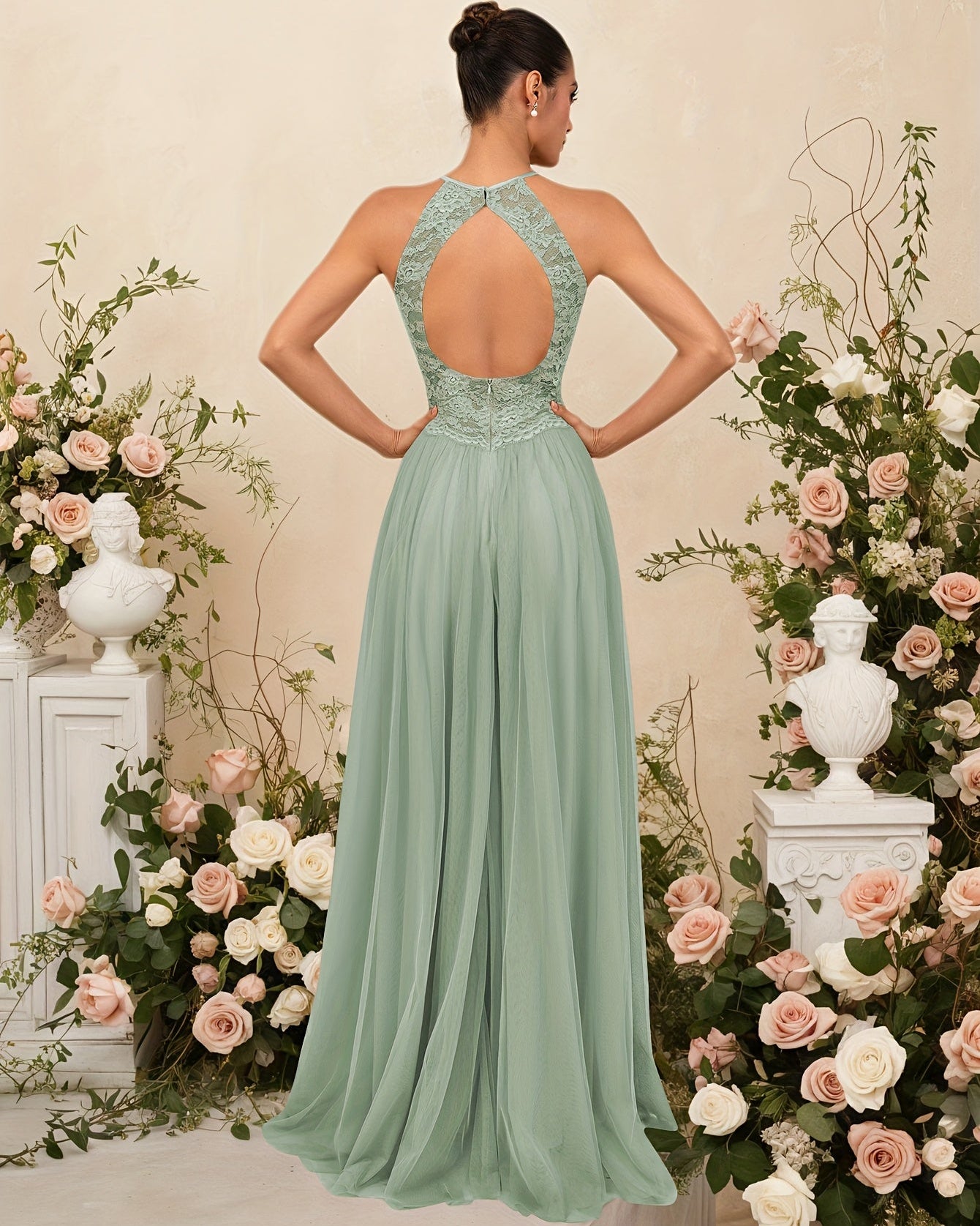 Elegant Lace Maxi Dress