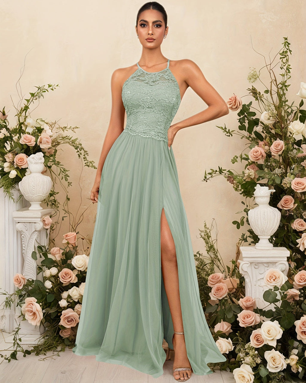 Elegant Lace Maxi Dress