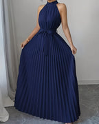 Off-Shoulder Halter Maxi