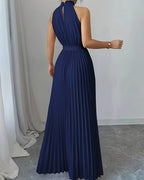 Off-Shoulder Halter Maxi