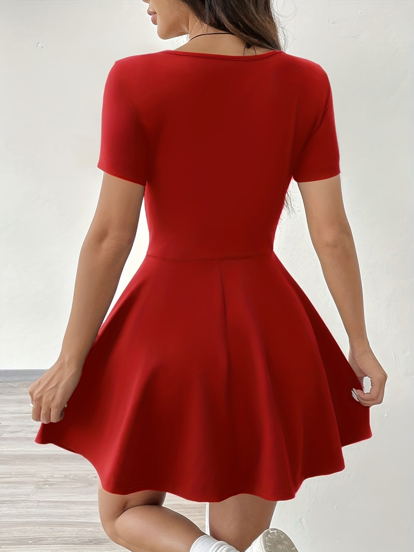 Casual Comfort Fit Women's Short Sleeve Dress