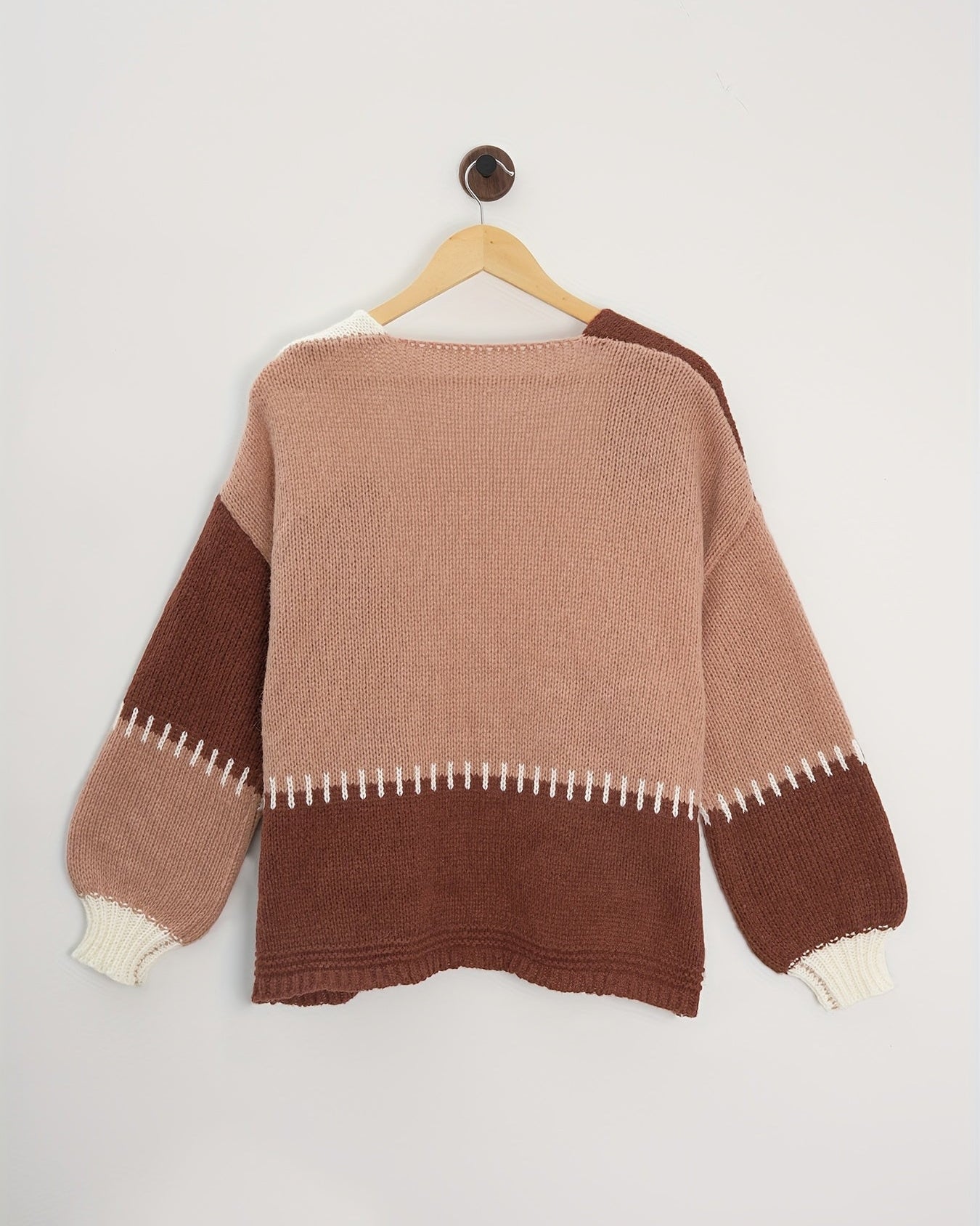 Women’s Casual Color Block Cardigan