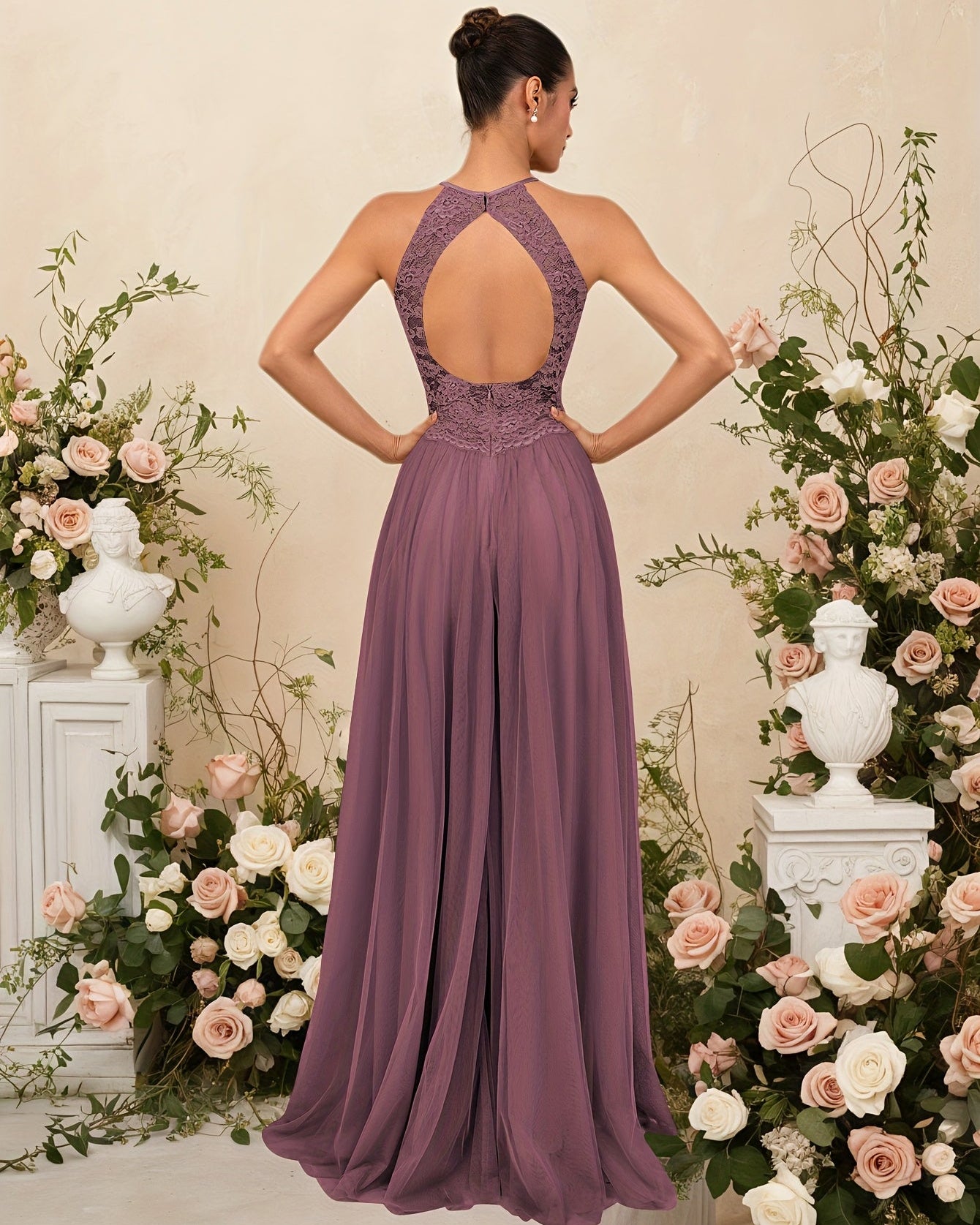 Elegant Lace Maxi Dress