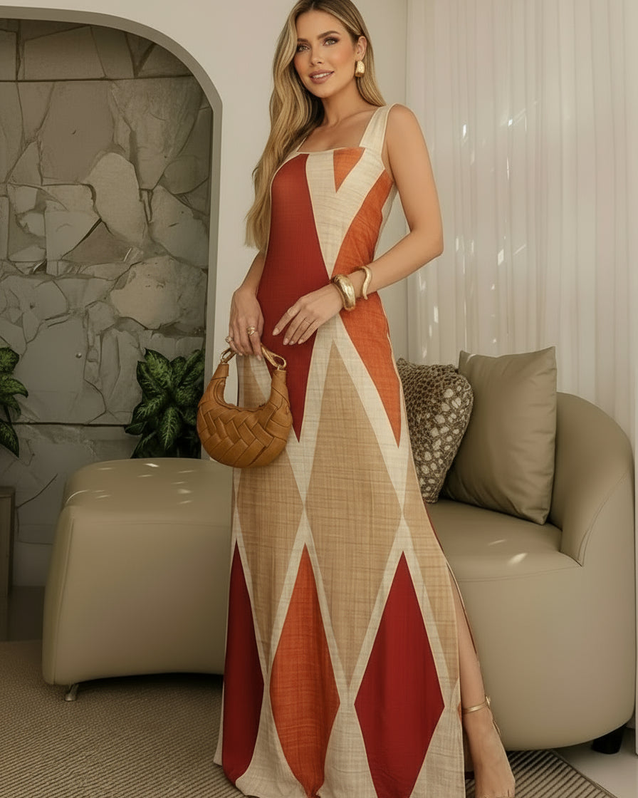 Elegant Sleeveless Maxi Dress