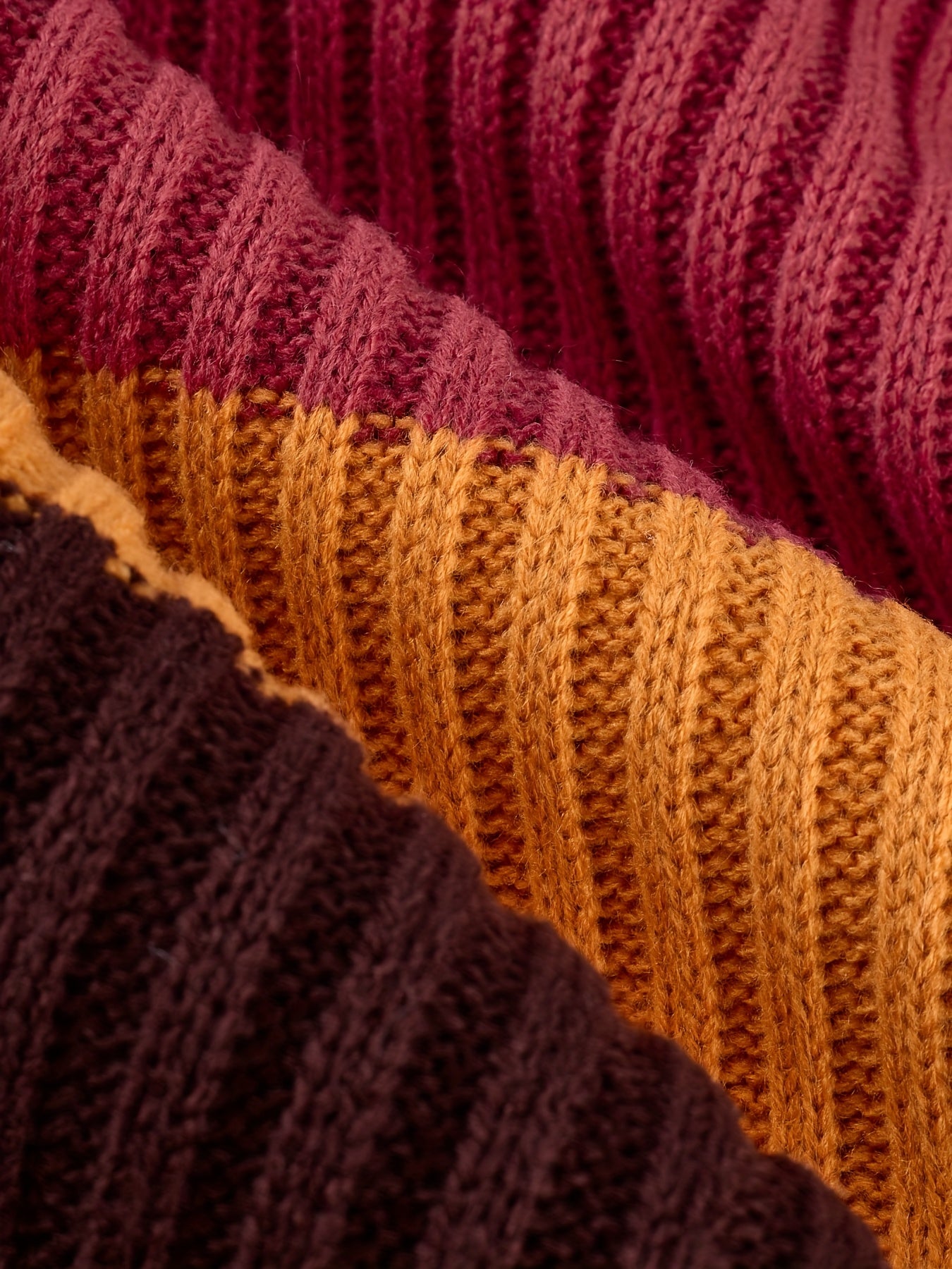 Women’s Color Block Casual Sweater Dress