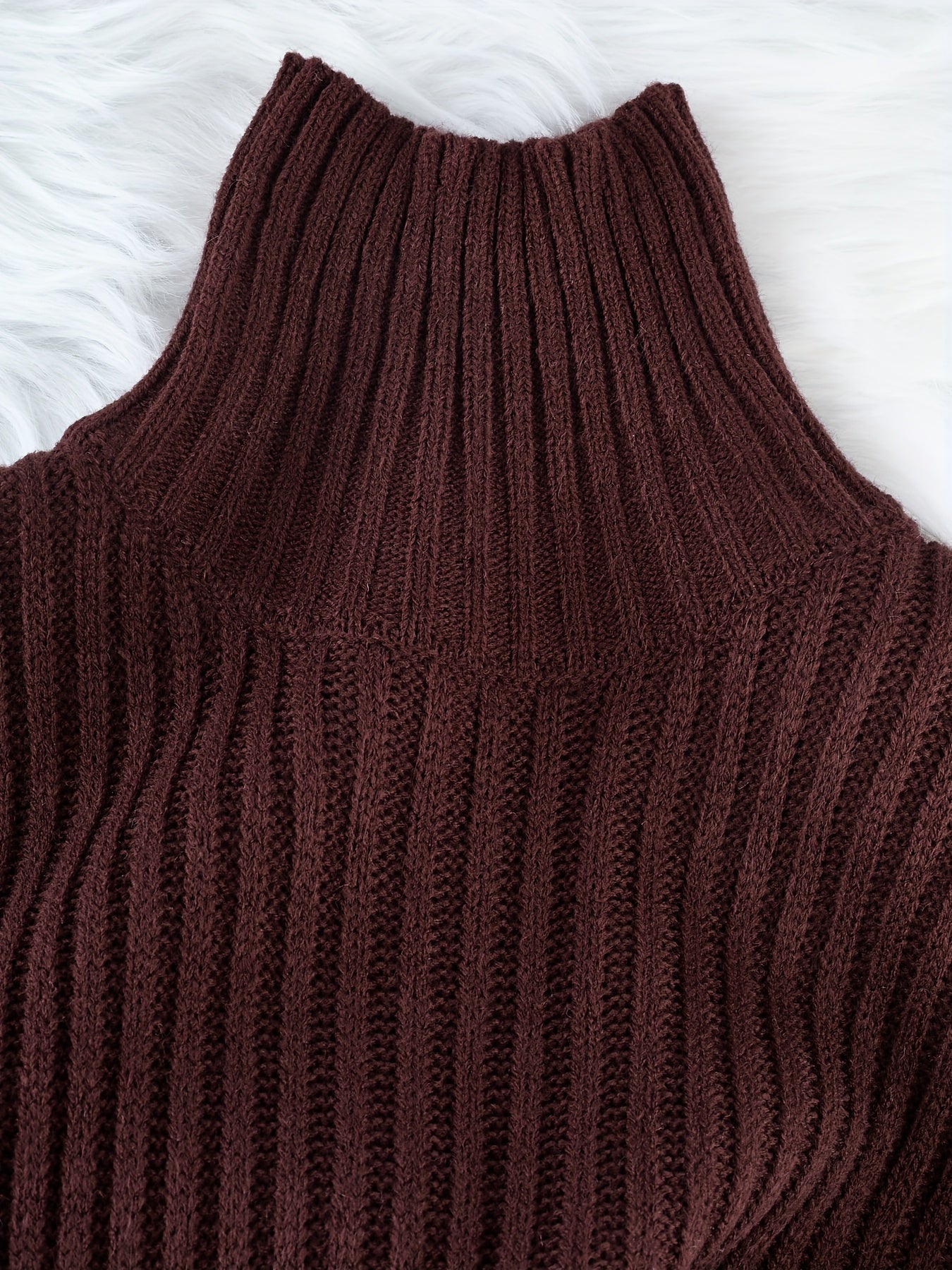 Women’s Color Block Casual Sweater Dress