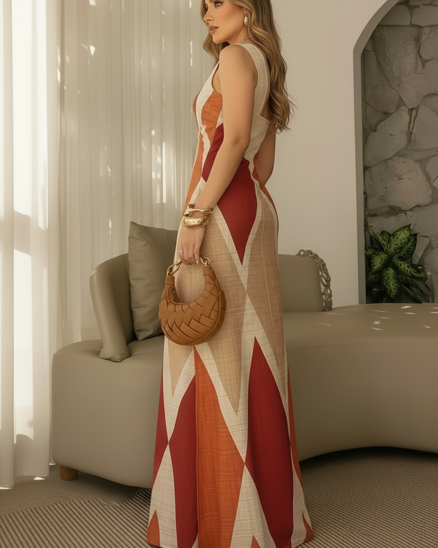Elegant Sleeveless Maxi Dress