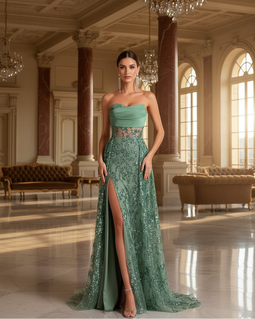 Sequin Evening Dress
