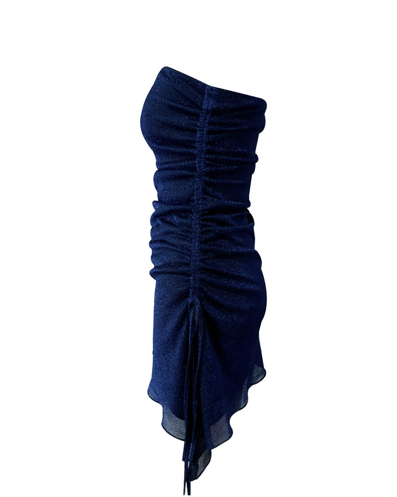 Women’s High-Waist Metallic Mini Dress