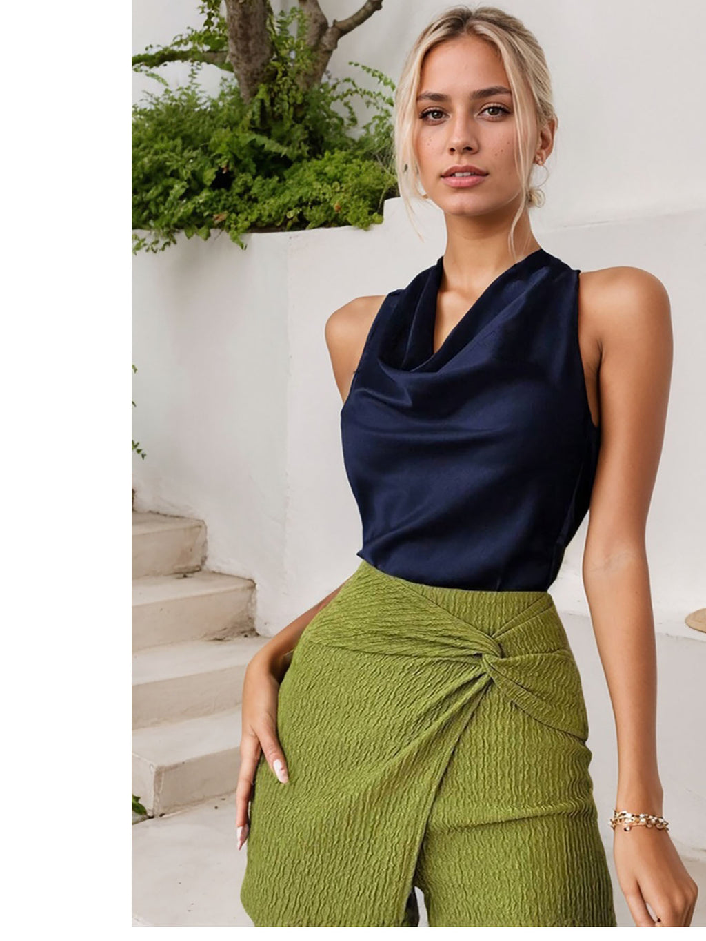 Women’s Solid Color Sleeveless Vest