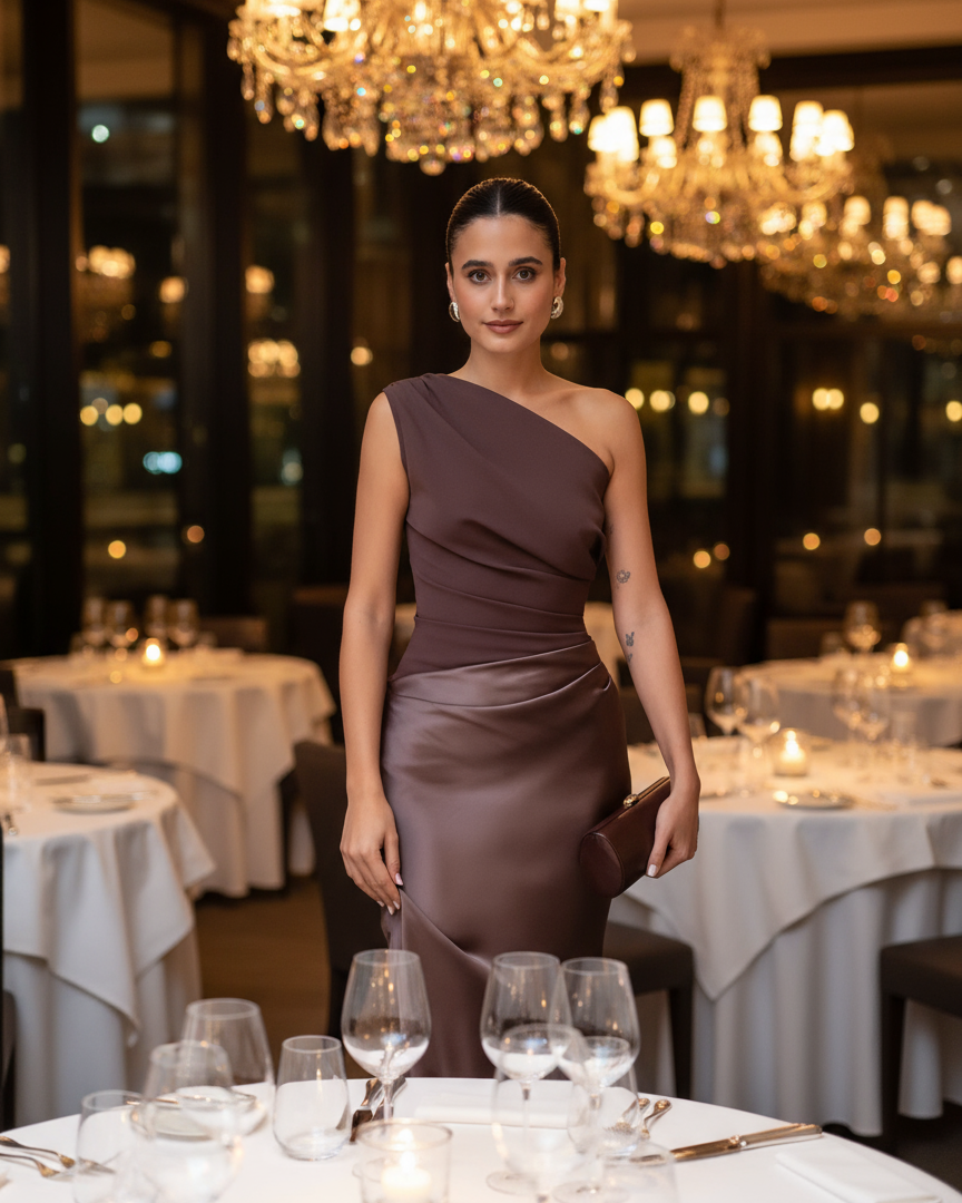 Sexy One-Shoulder Maxi Dress