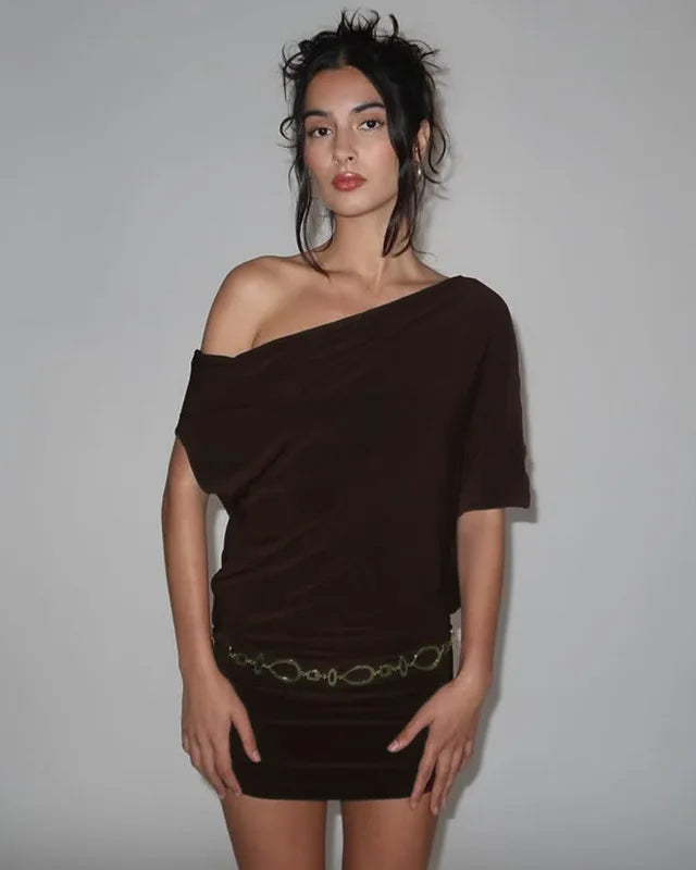One-Shoulder Bodycon Mini Dress