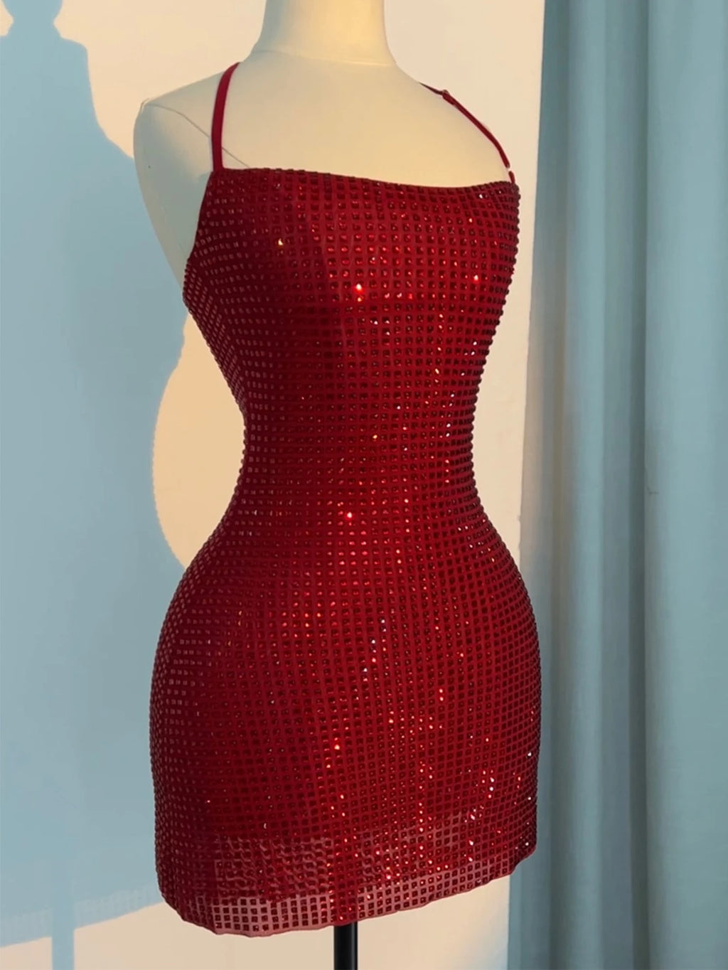 Sexy black backless rhinestone mini summer dress women luxury birthday evening party dresses woman bodycon short dresses vestido