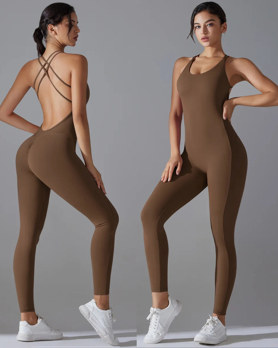 Women’s Backless Scrunch Jumpsuit