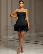 Flower Mini Bandage Dress