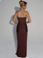 Sparkle Off-Shoulder Maxi