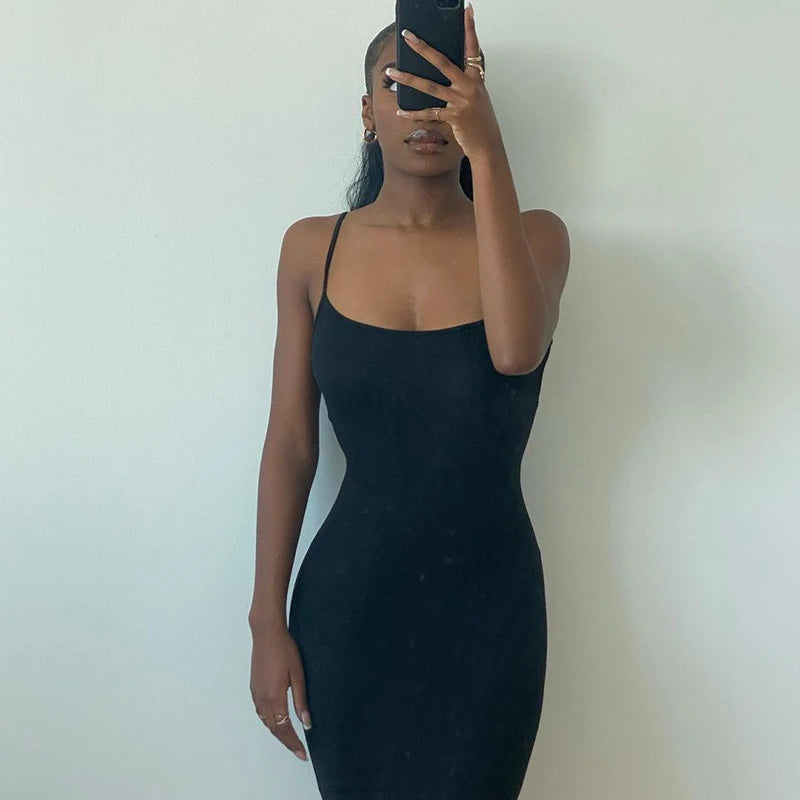 Women’s Elegant Bodycon Maxi Dress – Sleeveless Backless Summer Party Club Sundress.