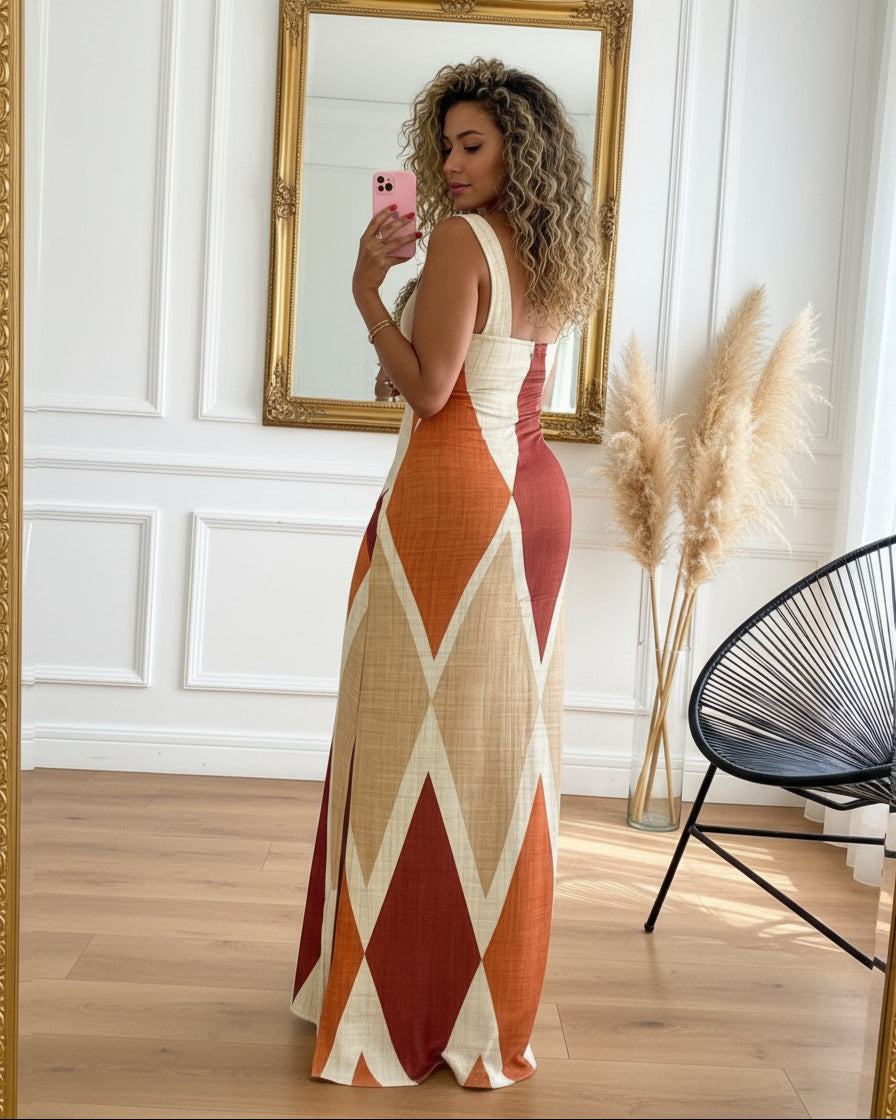 Elegant Sleeveless Maxi Dress