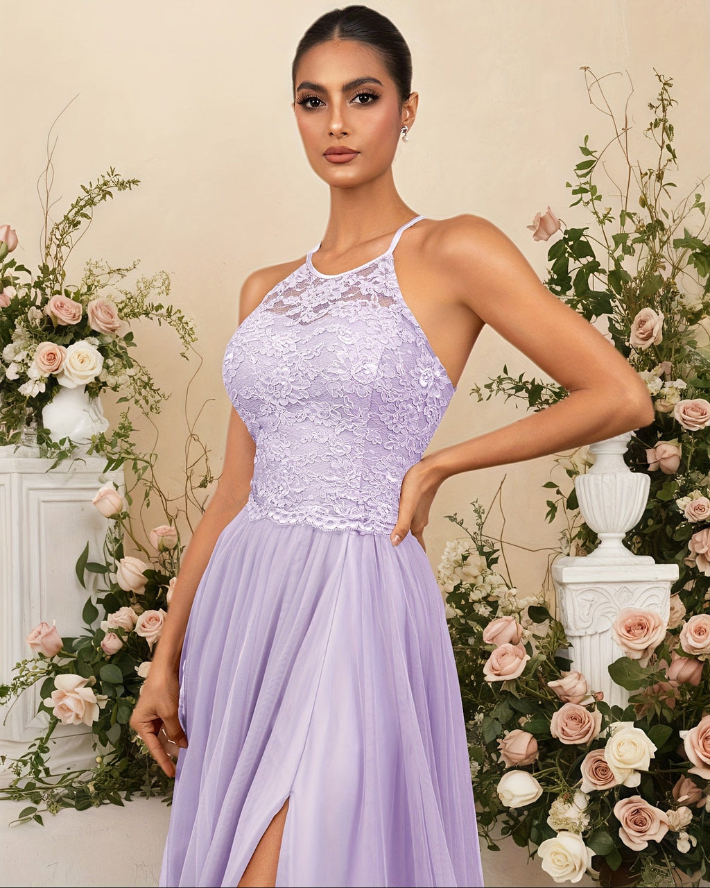 Elegant Lace Maxi Dress
