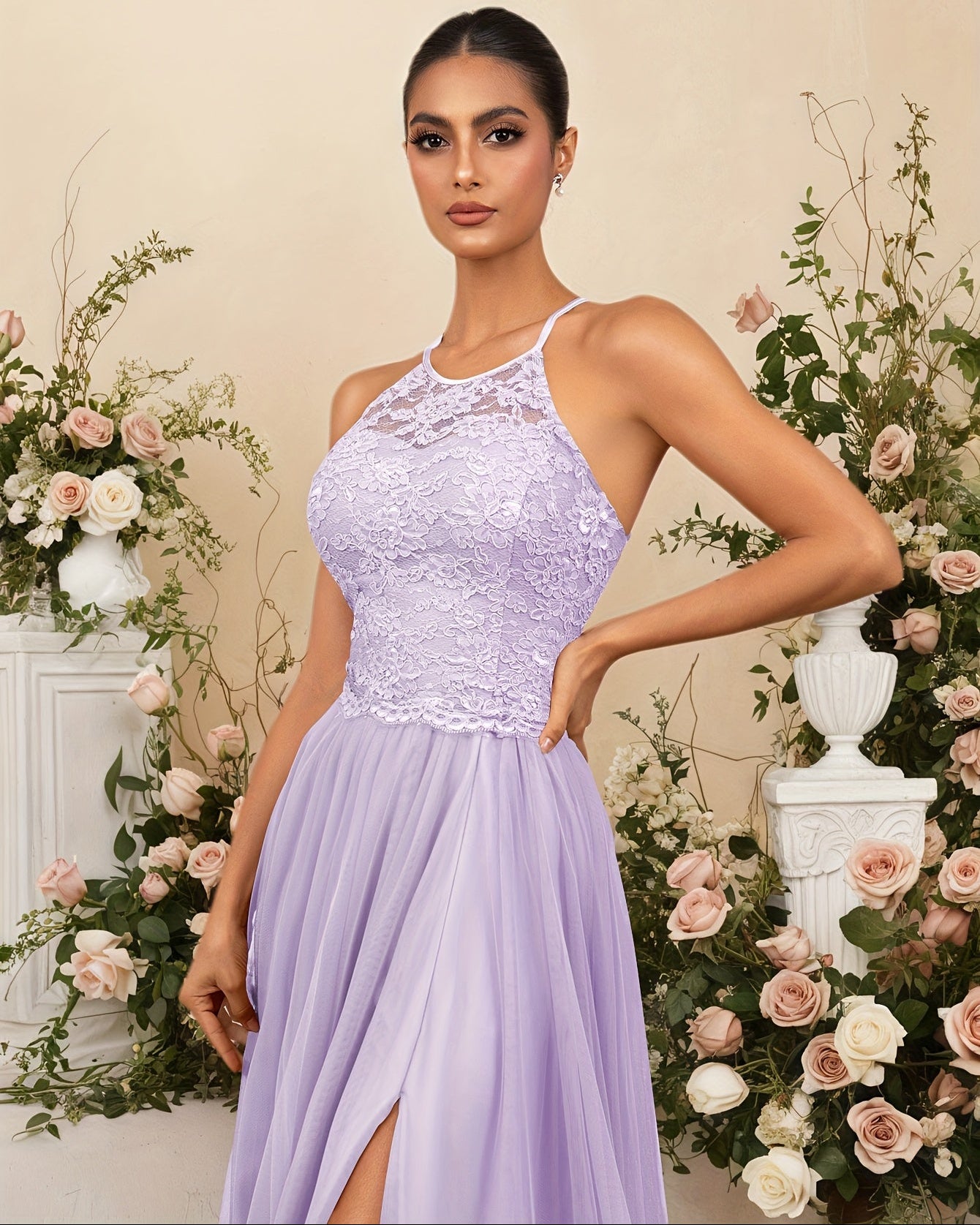 Elegant Lace Maxi Dress