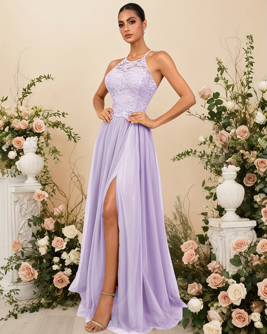 Elegant Lace Maxi Dress