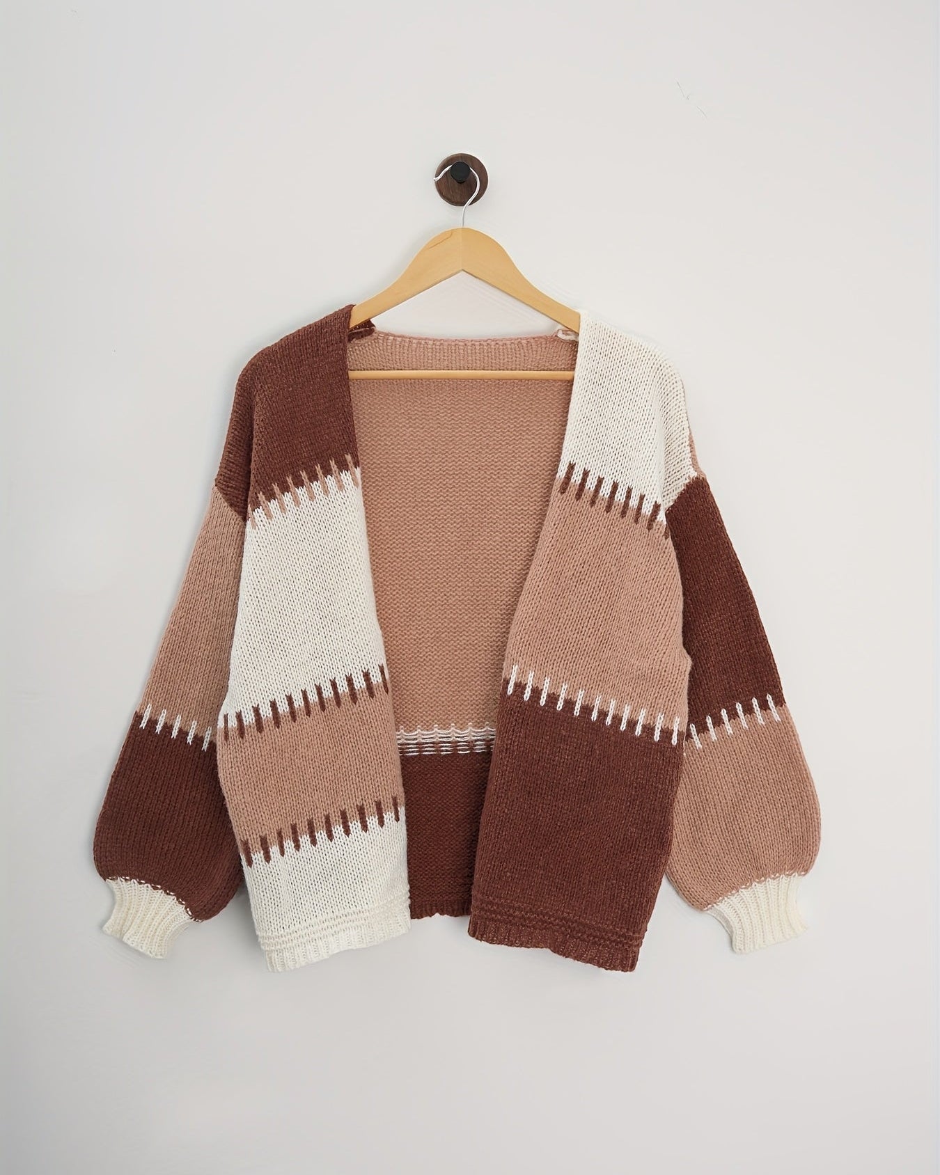 Women’s Casual Color Block Cardigan