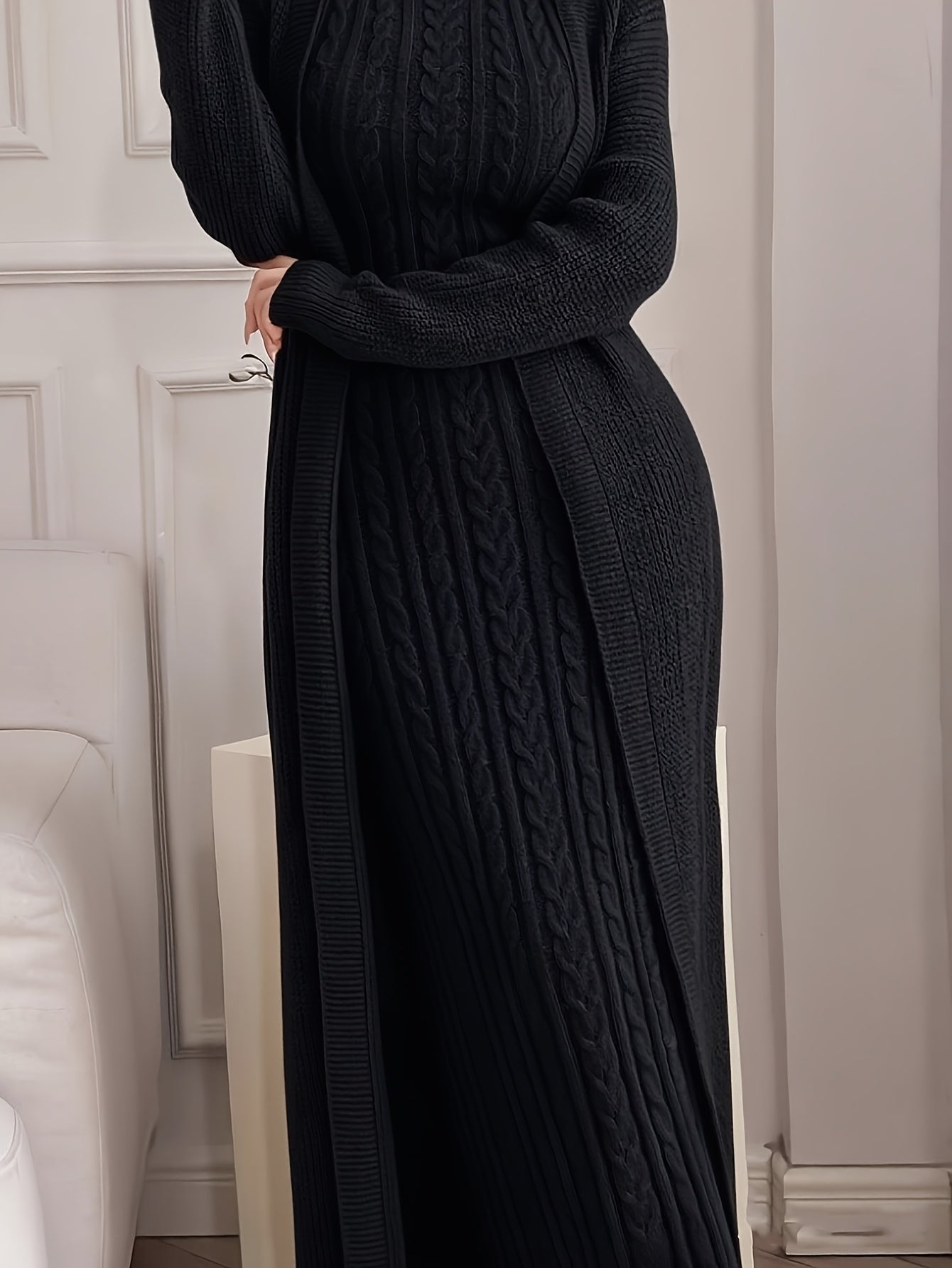 Elegant Two-Piece Knitted Sweater Set for Women