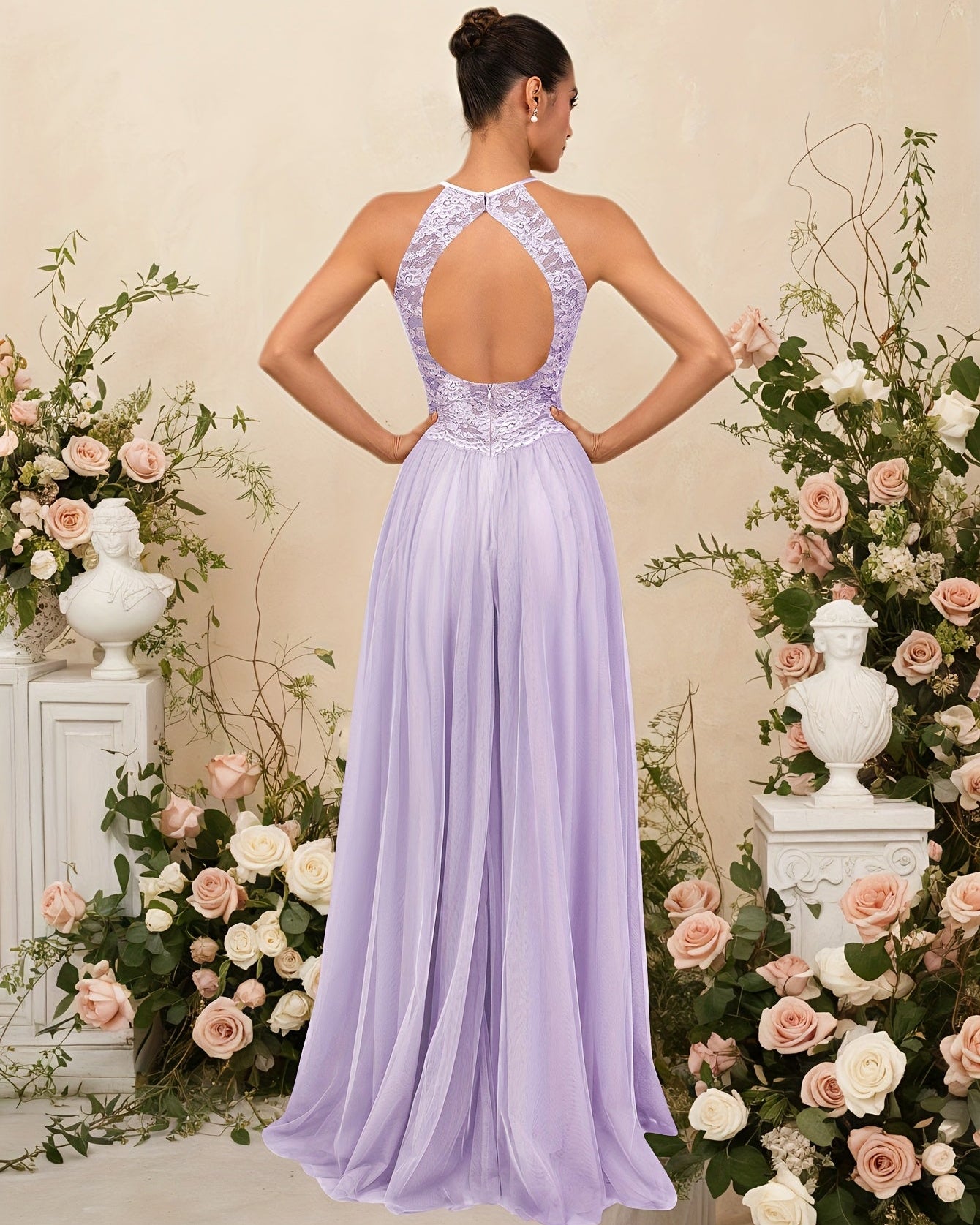 Elegant Lace Maxi Dress