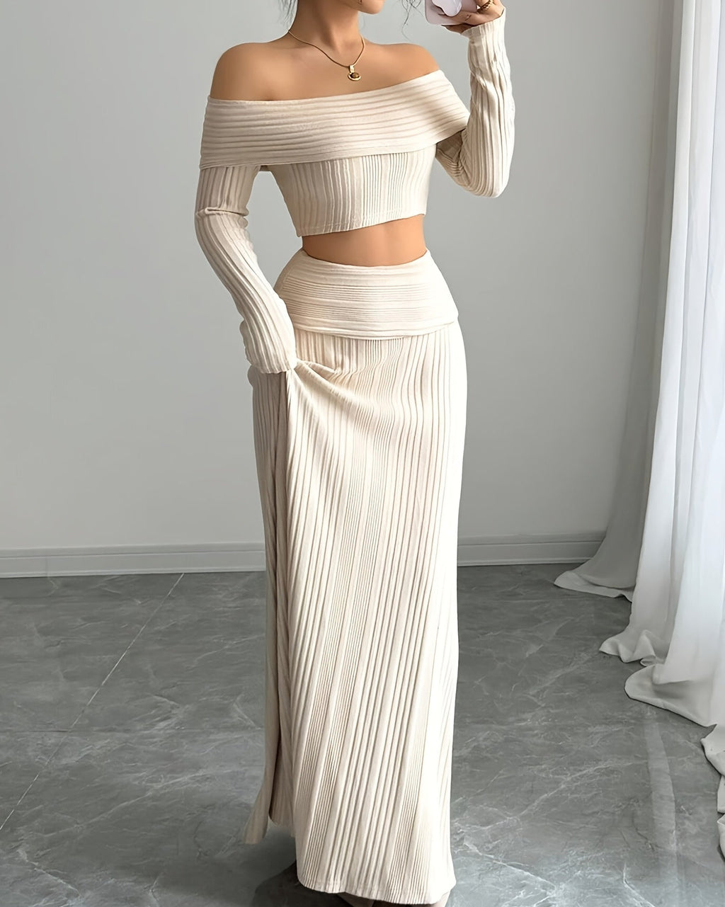 Elegant Bohemian Two-Piece Holiday Set
