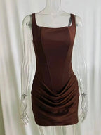 Square-Neck Halter Mini