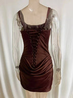 Square-Neck Halter Mini